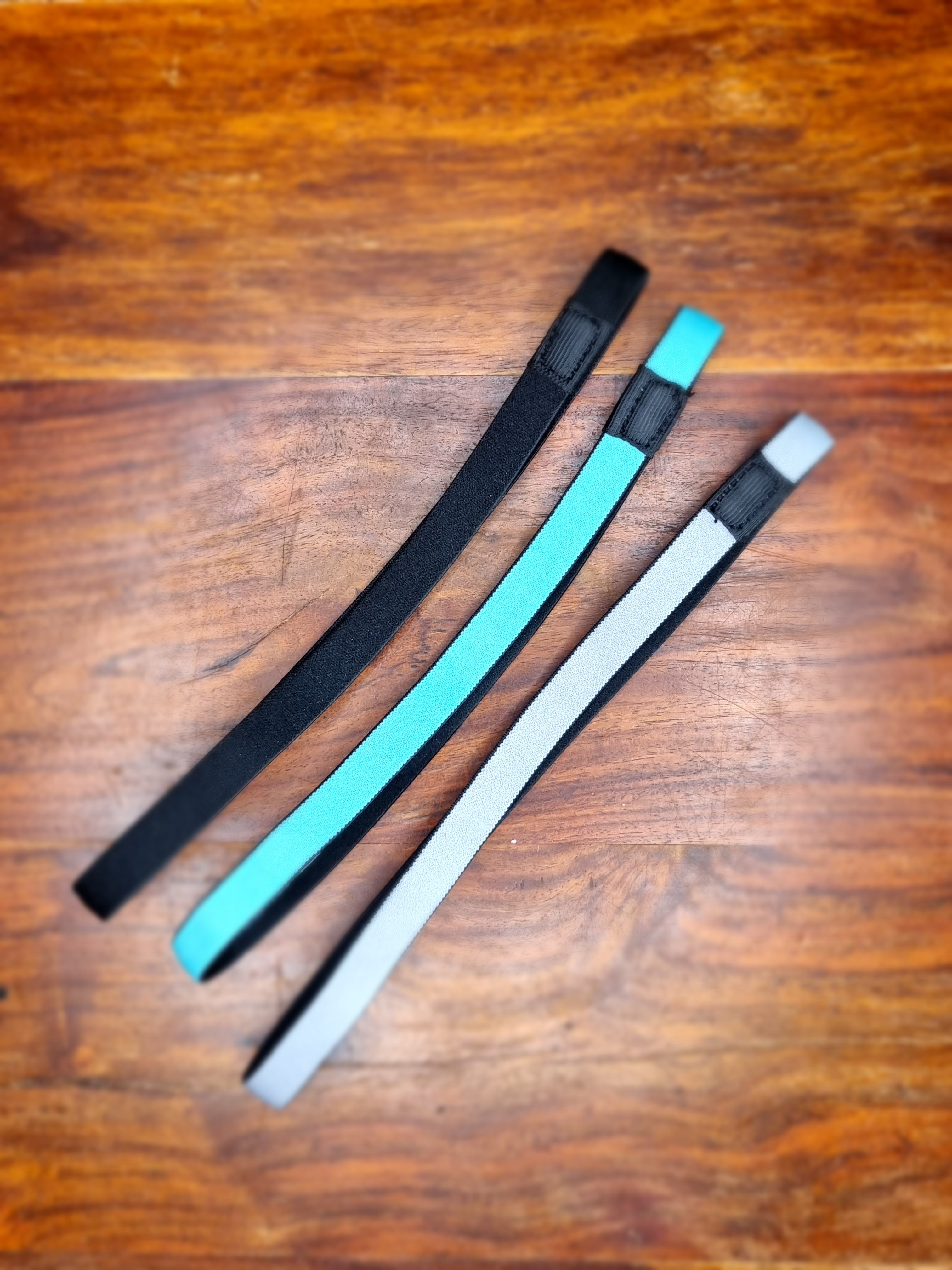 Luistamaton hiuspanta 3kpl paketti "turkoosi/tumma"